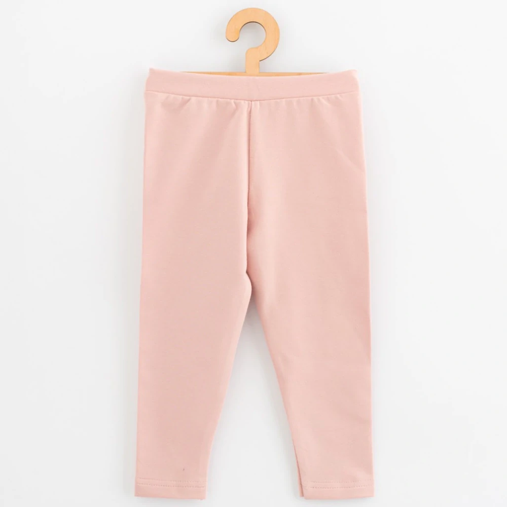 Dětské legíny z teplákoviny New Baby Kindergarten light pink velikost 116/122