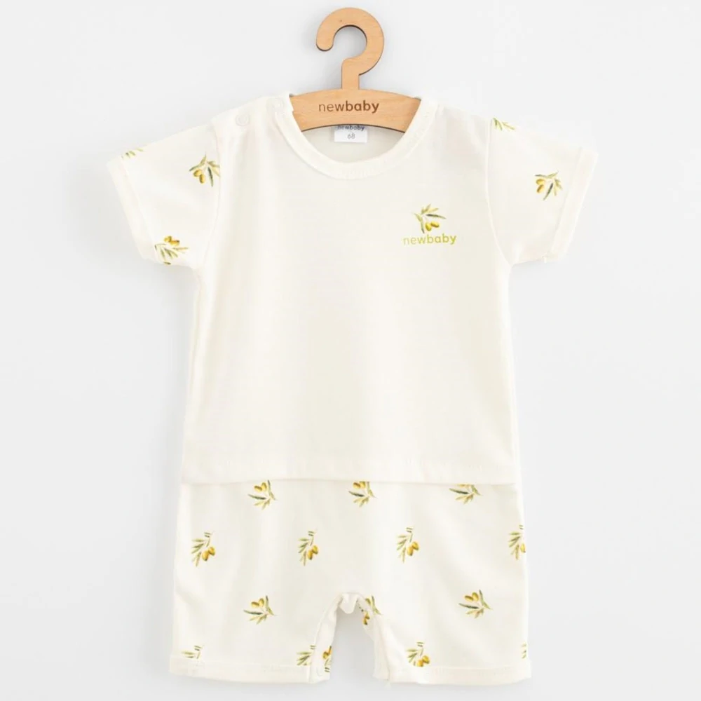 Kojenecký letní overal z organické bavlny New Baby Olivy, vel. 62 (3-6m)