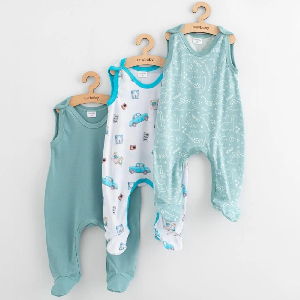 Kojenecké dupačky New Baby Classic II 3ks boy velikost 62 (3-6m)
