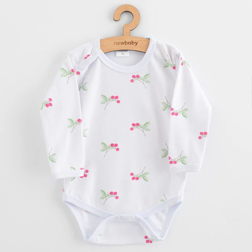 Kojenecké body New Baby Classic II raspberry, vel. 80 (9-12m)