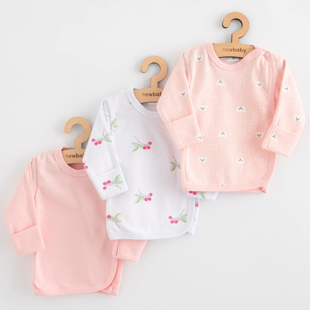 Kojenecká košilka New Baby Classic II 3ks girl, vel. 62 (3-6m)
