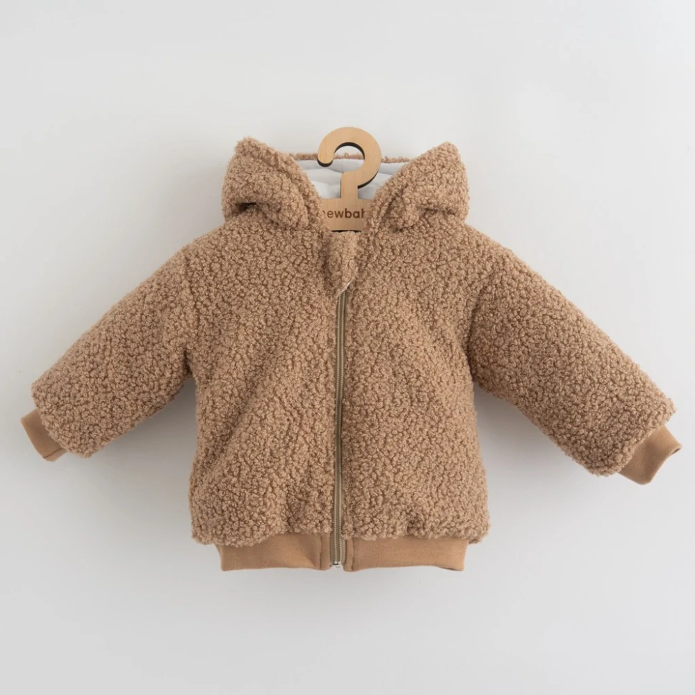 Kojenecká zimní mikinka s kapucí New Baby Teddy Winter, vel. 56 (0-3m)
