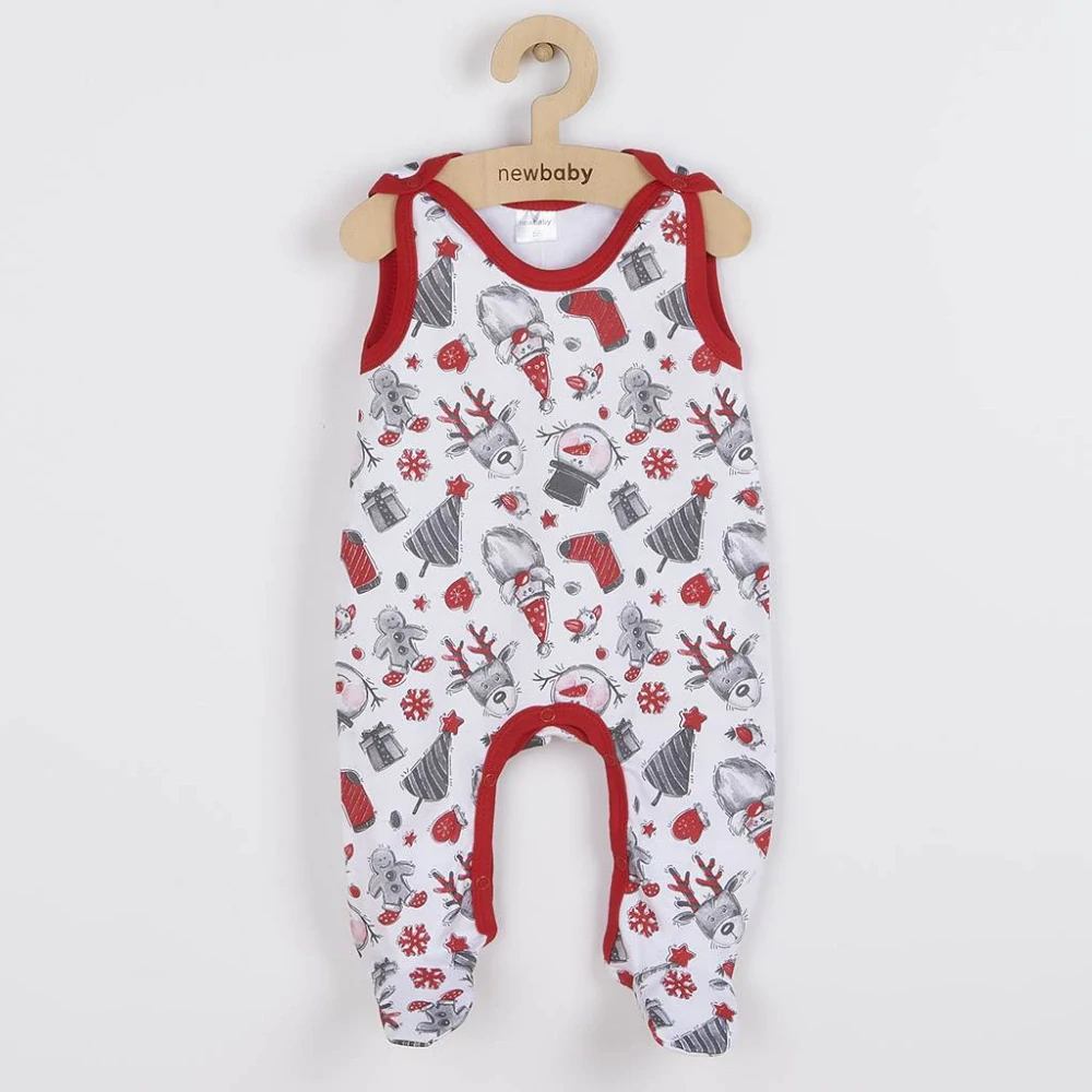 Kojenecké bavlněné dupačky New Baby Christmas velikost 62 (3-6m)