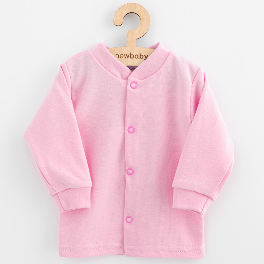 Kojenecký bavlněný kabátek New Baby Happy Elephant pink, vel. 68 (4-6m)