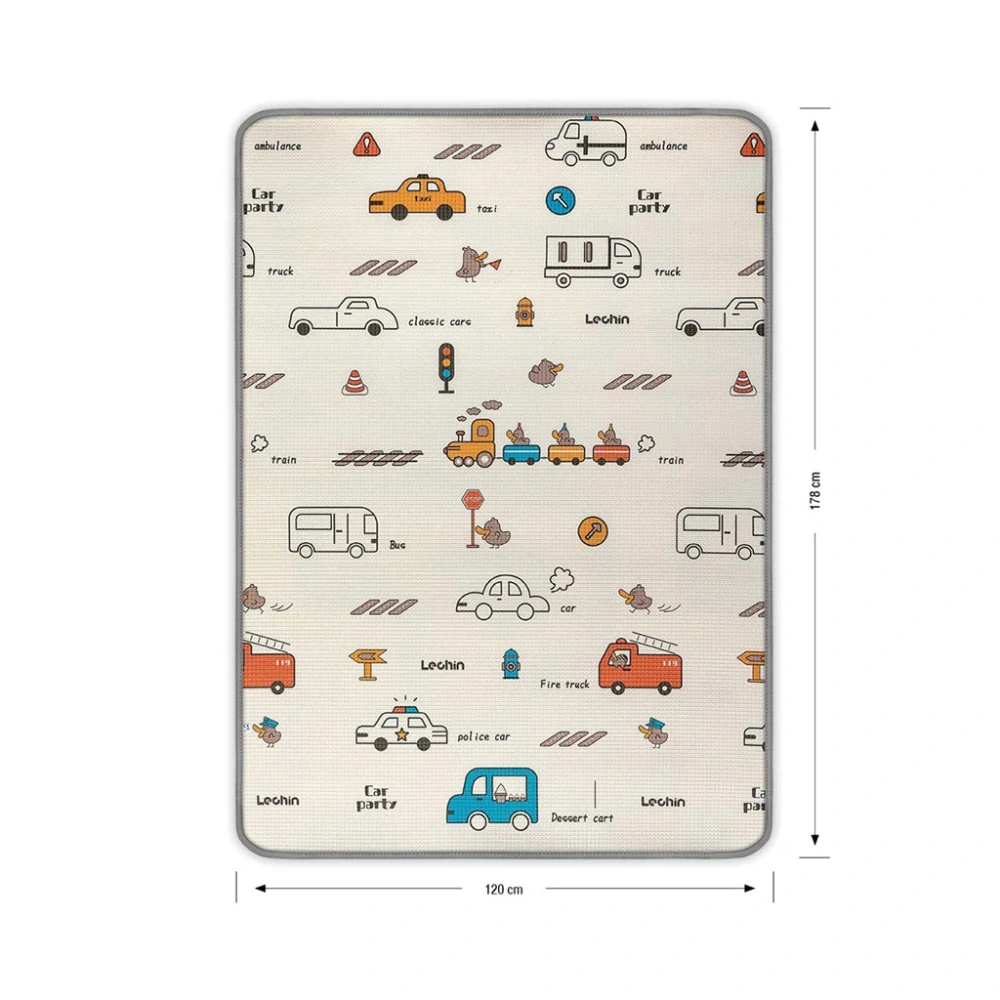 Oboustranná pěnová podložka Milly Mally Kinder City 178x120 cm