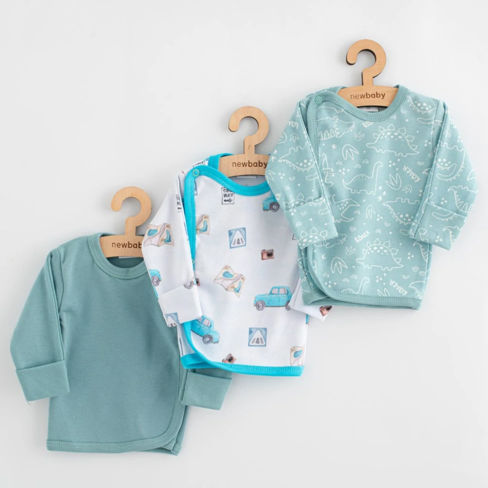 Kojenecká košilka New Baby Classic II 3ks boy, vel. 56 (0-3m)
