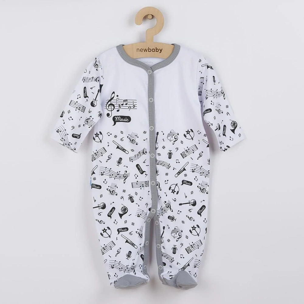 Kojenecký bavlněný overal New Baby Music velikost 74 (6-9m)