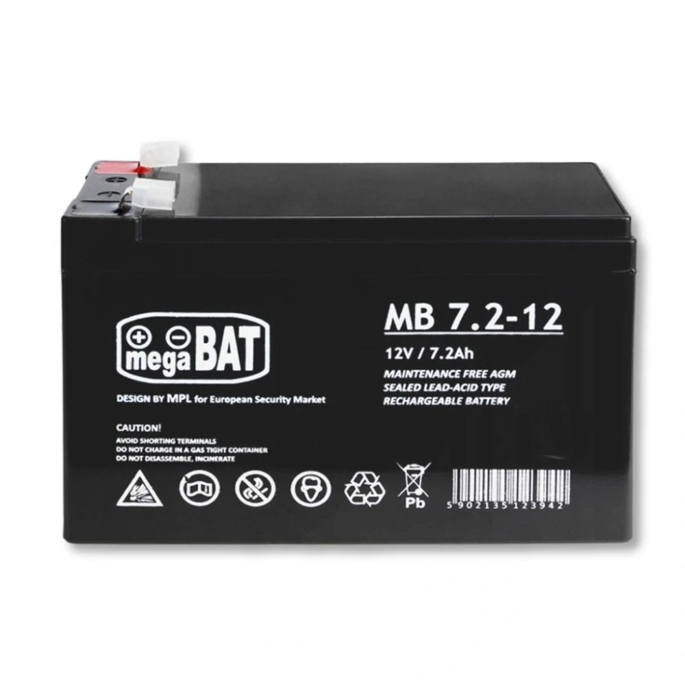 Gelový akumulátor VRLA MB 7,2-12 MB 7.2-12 bezúdržbový