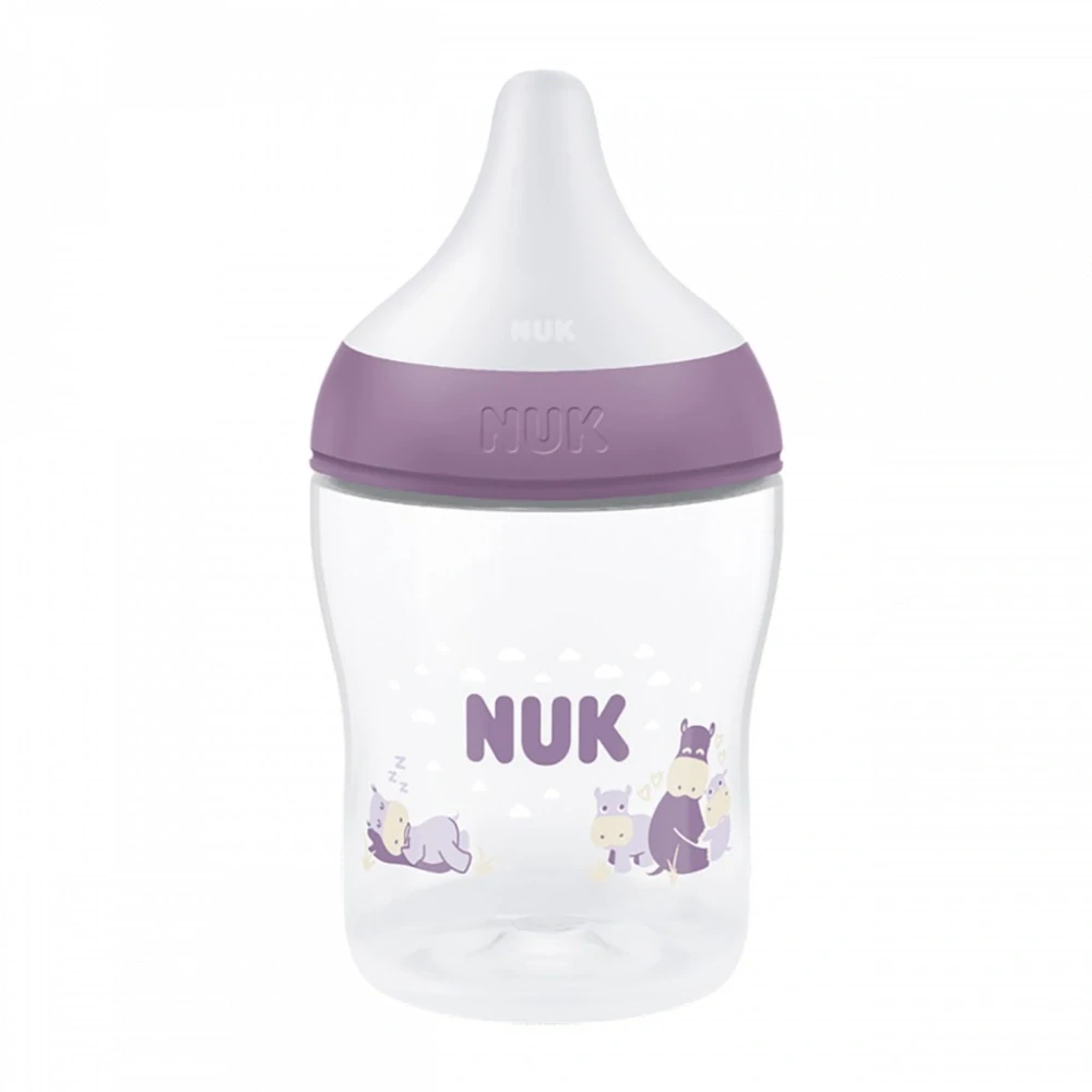 Kojenecká láhev NUK Perfect Match Temperature Control 150 ml Hippo