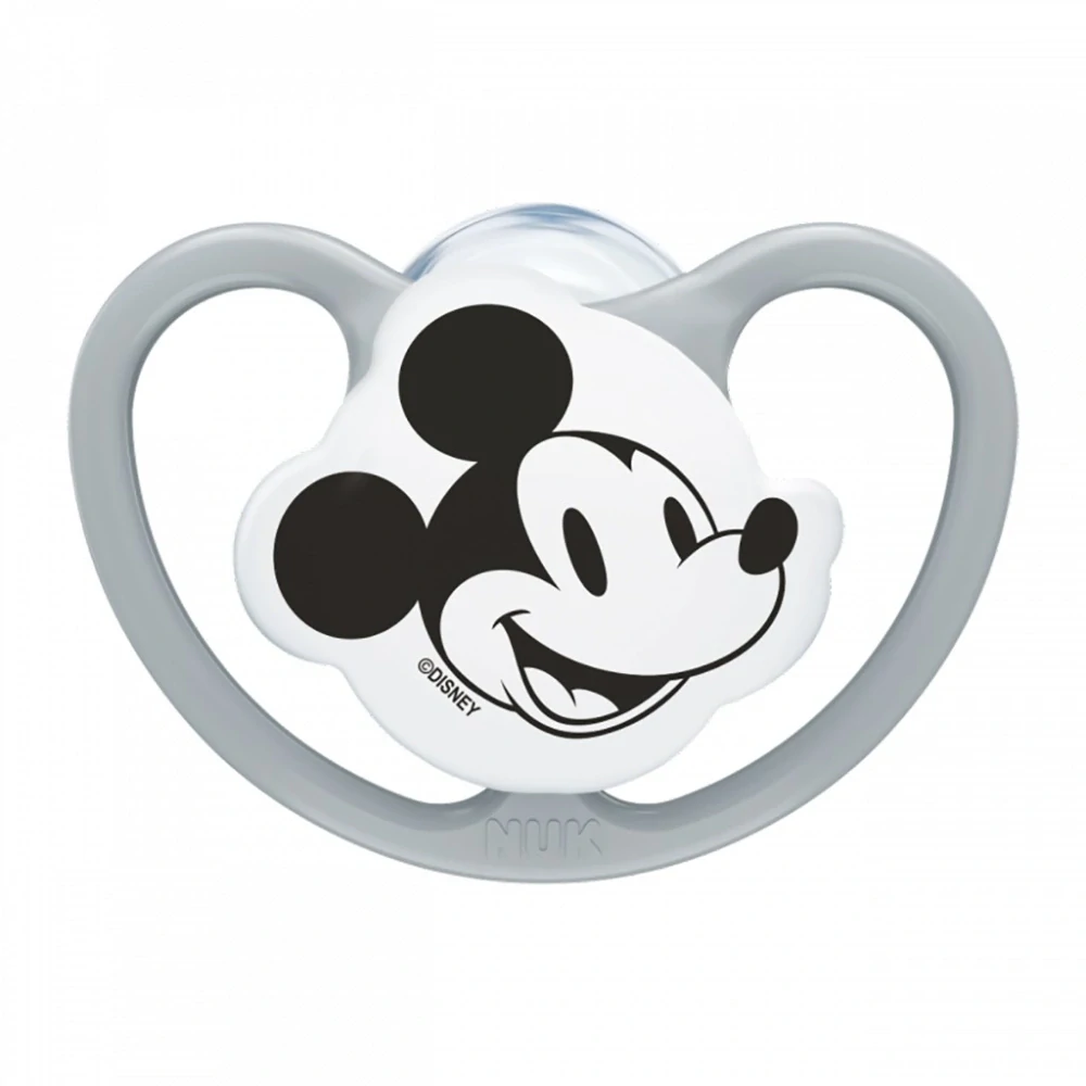 Dudlík NUK Perfect Match Air Disney Mickey Mouse 0-6 měsíců grey, vel. 0-6 m