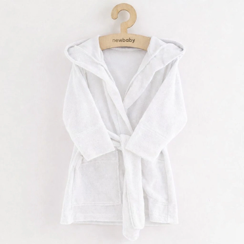 Dětský froté župan New Baby white velikost 104/110