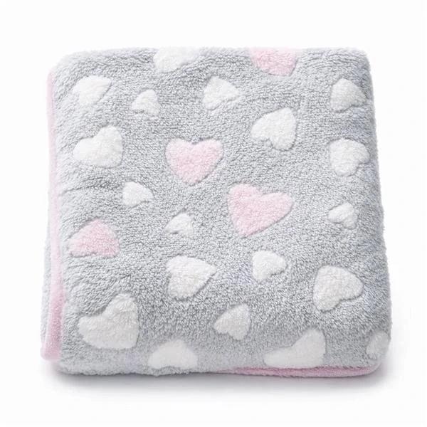 Dětská deka New Baby 80x90 heart pink