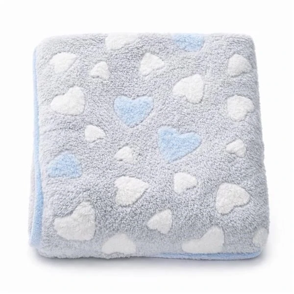 Dětská deka New Baby 80x90 heart blue
