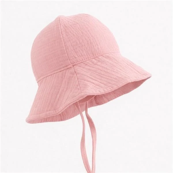 Kojenecký mušelínový klobouček New Baby pink velikost 80 (9-12m)