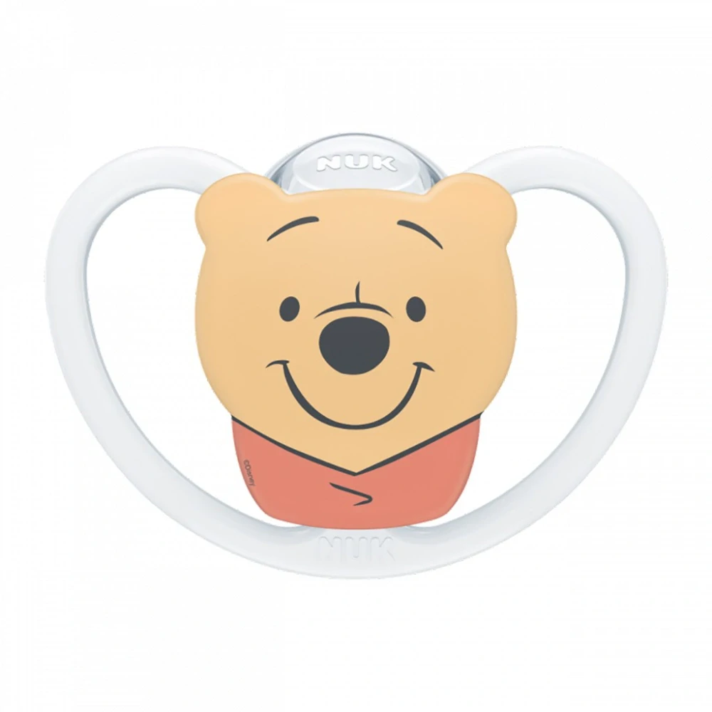 Dudlík NUK Perfect Match Air Disney Medvídek Pú 6-18 měsíců white velikost 6-18 m