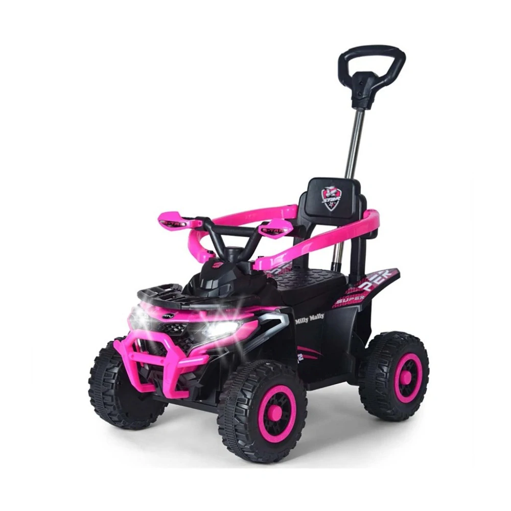 Elektrická čtyřkolka 2v1 Milly Mally Star ATV pink