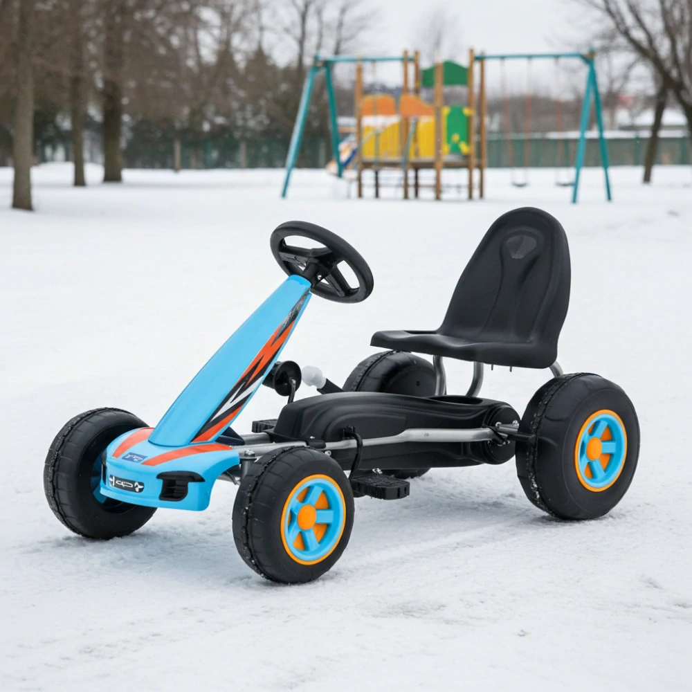 Dětská šlapací motokára Go-kart Milly Mally Viper modrá