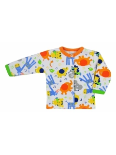 Kojenecký kabátek Bobas Fashion Zoo oranžový velikost 74 (6-9m)