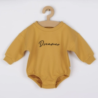 Kojenecké teplákové body baggy Koala Dreamer hořčicová velikost 62 (3-6m)