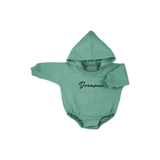 Kojenecké teplákové body baggy s kapucí Koala Dreamer zelená velikost 74 (6-9m)