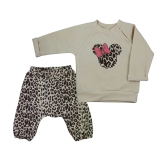 Kojenecké tepláčky a mikinka Koala Panther girl velikost 68 (4-6m)