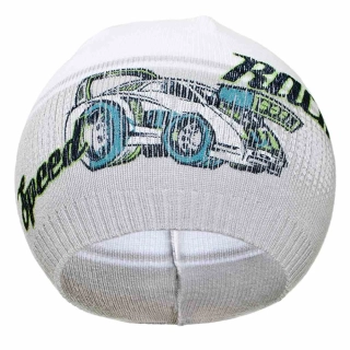 Podzimní dětská čepička New Baby Racing šedá velikost 110 (4-5r)