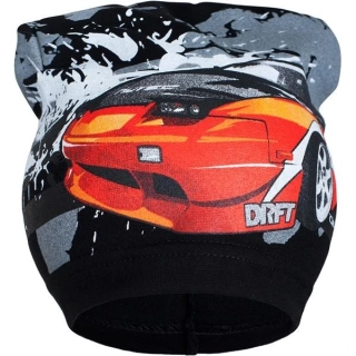 Jarní dětská čepička New Baby auto černé velikost 104 (3-4r)