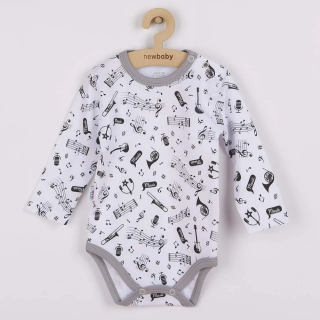 Kojenecké body s dlouhým rukávem New Baby Music velikost 80 (9-12m)