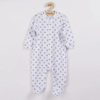 Kojenecký overal New Baby Classic II šedý s hvězdičkami velikost 74 (6-9m)