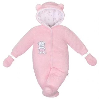 Zimní kombinézka New Baby Nice Bear růžová velikost 68 (4-6m)