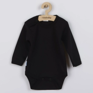 Body dlouhý rukáv New Baby - černé velikost 74 (6-9m)