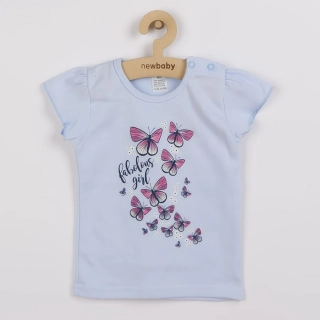 Kojenecké tričko se sukýnkou New Baby Butterflies modrá velikost 62 (3-6m)