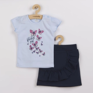 Kojenecké tričko se sukýnkou New Baby Butterflies modrá velikost 92 (18-24m)