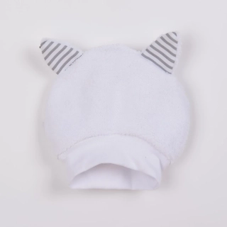 Luxusní dětská zimní čepička s oušky New Baby Snowy collection velikost 80 (9-12m)
