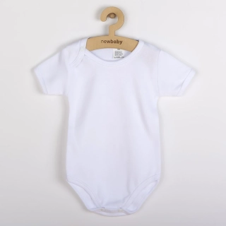 Luxusní body krátký rukáv New Baby - bílé velikost 92 (18-24m)