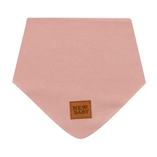 Kojenecký bavlněný šátek na krk New Baby Favorite růžový S velikost S