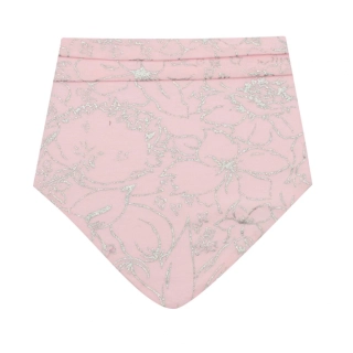 Kojenecký bavlněný šátek na krk New Baby NUNU růžový S velikost S