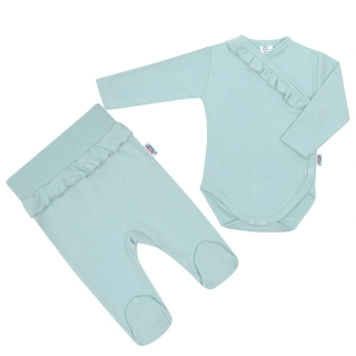 2-dílná kojenecká souprava New Baby Stripes ledově modrá velikost 86 (12-18m)