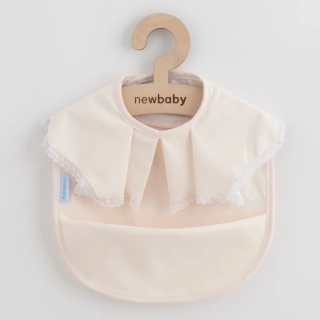Luxusní omyvatelný bryndák New Baby 34x25 cm girl