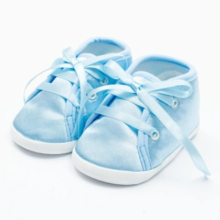 Kojenecké saténové capáčky New Baby modrá 12-18 m velikost 6-18 m