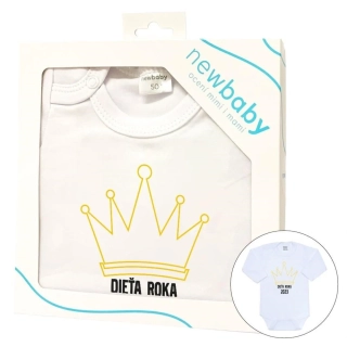 Body s potiskem New Baby Dieťa roka 2023 - darčekové balenie velikost 62 (3-6m)