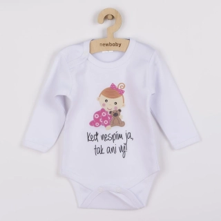 Body s potiskem New Baby Keď nespím ja, tak ani vy velikost 50