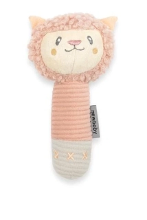 Dětská pískací plyšová hračka s kousátkem New Baby Lama