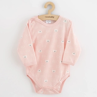 Kojenecké celorozepínací body New Baby Classic II medvídek bílý, vel. 56 (0-3m)