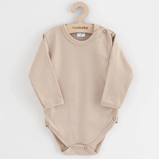 Kojenecké celorozepínací body New Baby Classic II světle béžové velikost 56 (0-3m)