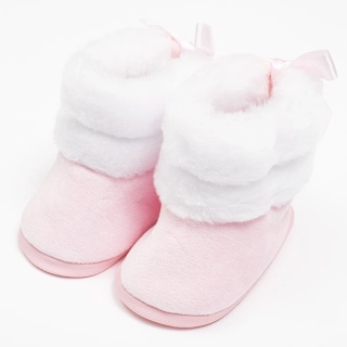 Kojenecké zimní kozačky New Baby růžové 0-3 m velikost 116/122