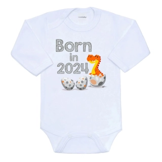 Body s potiskem New Baby Born in 2024 dinosaurus velikost 86 (12-18m)