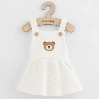 Kojenecká laclová sukýnka New Baby Luxury clothing Laura bílá velikost 56 (0-3m)