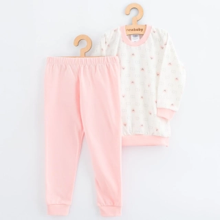 Dětské bavlněné pyžamko New Baby pink bear velikost 128/134