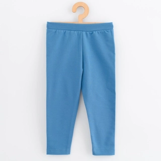 Dětské legíny z teplákoviny New Baby Kindergarten blue velikost 128/134